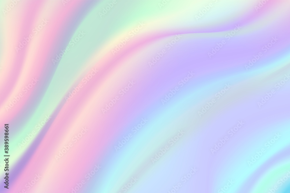 Iridescent Holographic Gradient Pastel Colors Background Rainbow