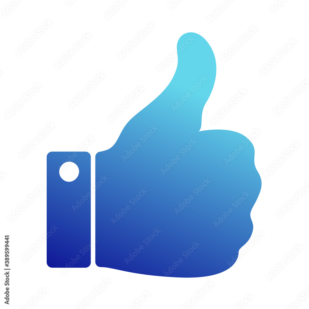 Like icon. Hand finger up sign. Thumb up symbol isolated on wihte. Like icon. Hand finger up sign. Thumb up symbol isolated on wihte.