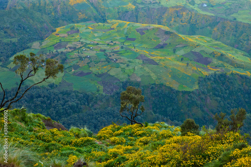 Parque Nacional Monta  as Simien  Etiopia  Africa