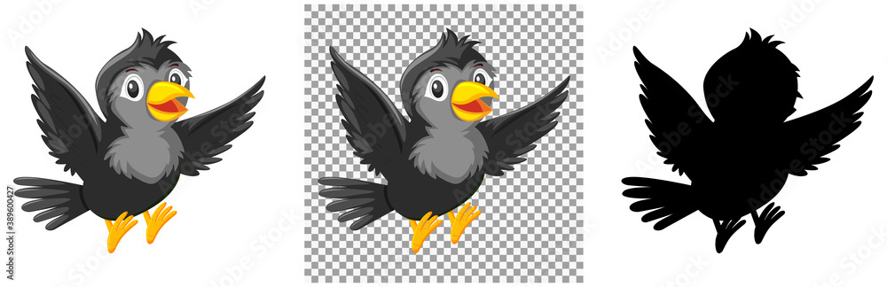 Fototapeta premium Set of bird character