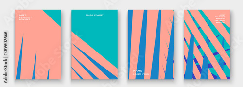 Modern cover collection design vector. Abstract retro style pastel pink blue lines texture. Striped trend background. Futuristic geometric stripe pattern. Design presentation, template, business cards