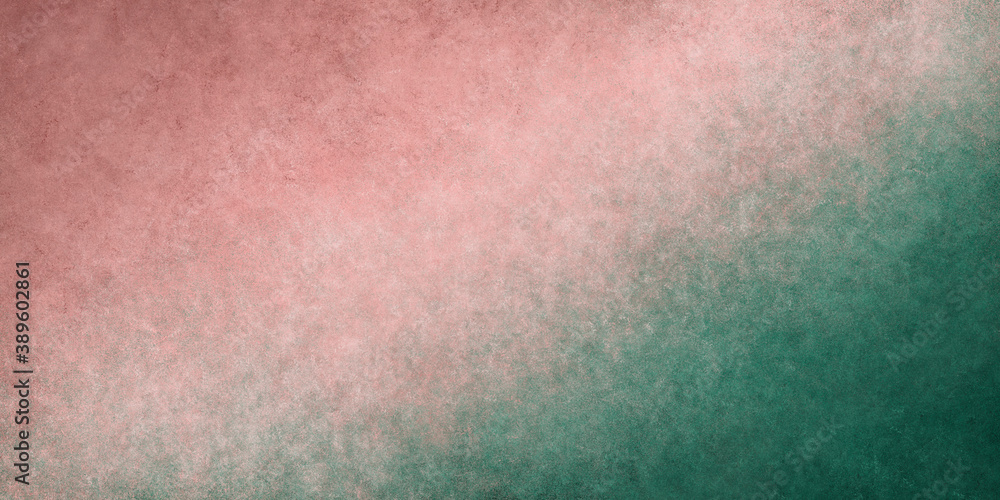 Grunge watercolor background with a smooth diagonal transition from pink to green Grunge watercolor background with a smooth diagonal transition from pink to green