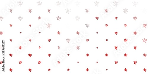 Light red vector template with flu signs.