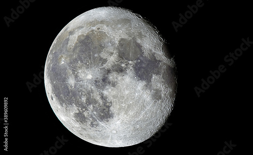 Fototapeta Naklejka Na Ścianę i Meble -  photography of the moon in high definition, you can see the texture and the craters