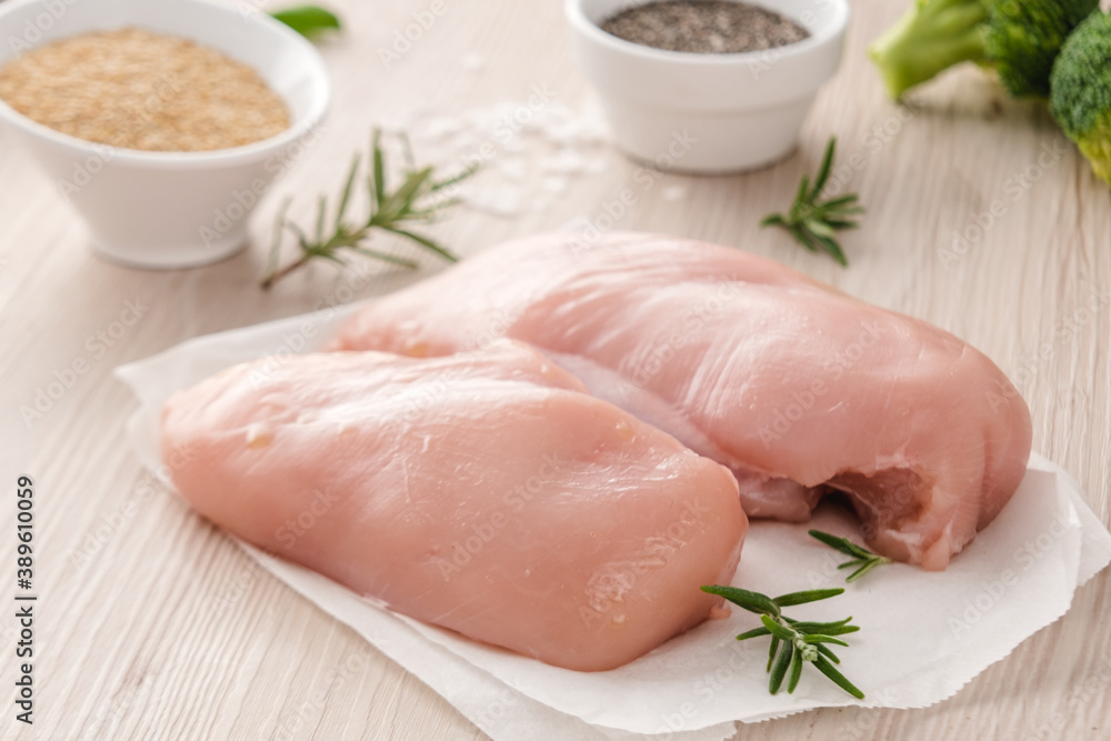 Raw Chicken Breast. Healthy food Raw Chicken Breast. Healthy food
