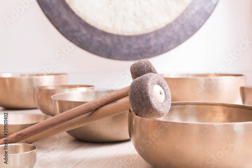 Traditional Tibetan meditation singing bowl for personal ritual