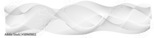 abstract vector gray curve wave lines on white background 