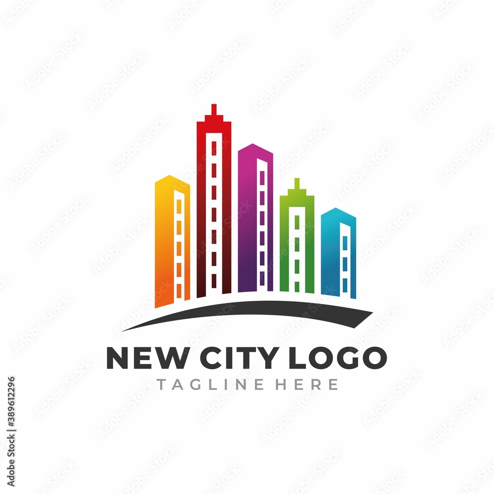 Modern City Logo Vector Template