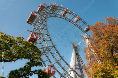 Obraz na płótnie Ferris wheel in Prater w salonie