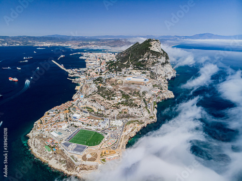 Gibraltar shot with a drone 