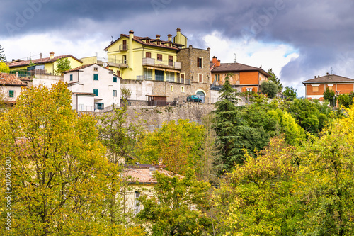 view of Italian country village