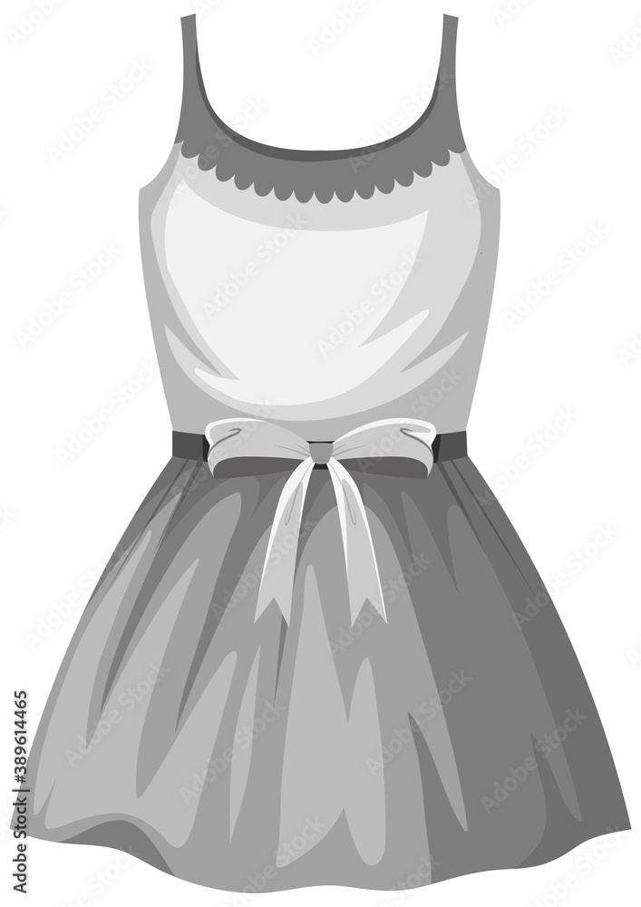 Cute female dress on white background