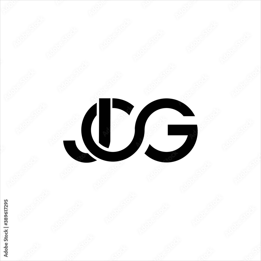 Fototapeta premium Creative JCG Monogram Logo Design for Modern Technology and Business