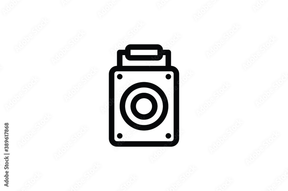 Photograph Outline Icon - Old Camera