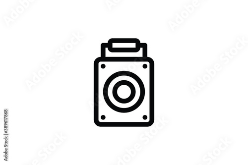 Photograph Outline Icon - Old Camera