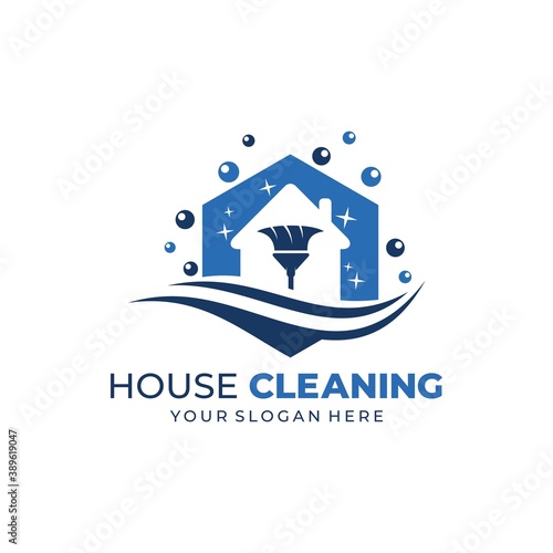 House Cleaning Service Business logo template