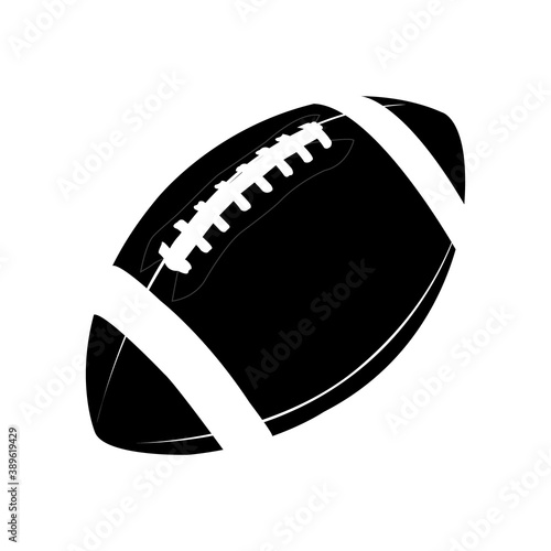 American football ball, great design for any purposes. Abstract background. Graphic element vector. Dark grunge background