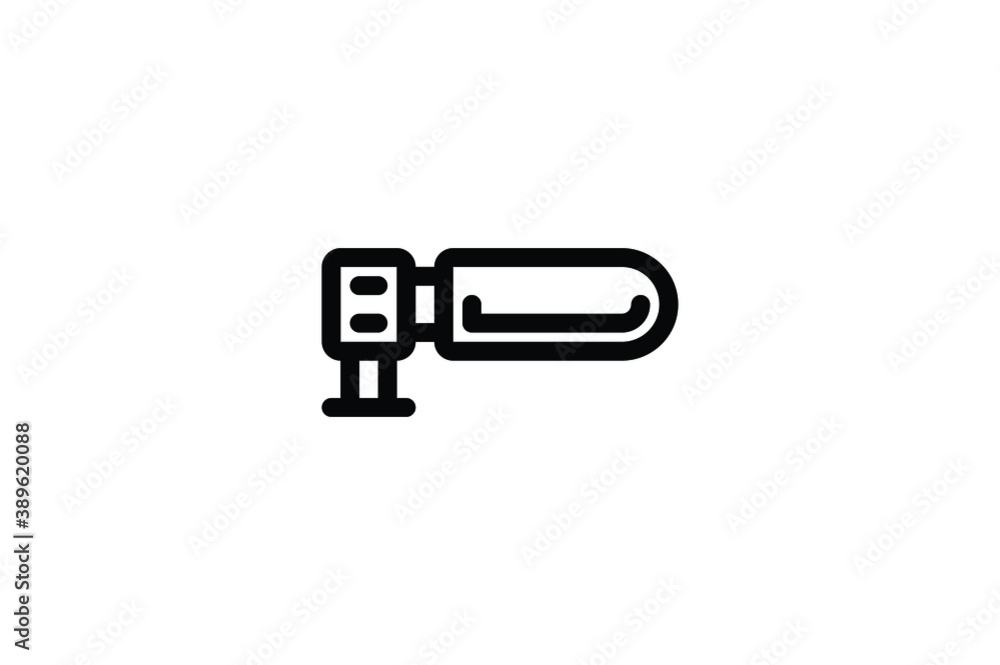 Photograph Outline Icon - Microphone Photograph Outline Icon - Microphone