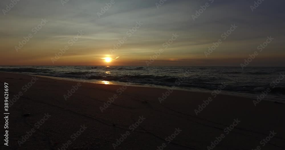 Autumn sunset at Baltic sea coast Autumn sunset at Baltic sea coast