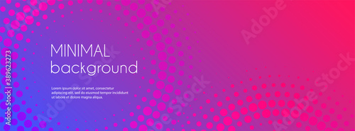 Картината върху платно Gradient colorful long banner