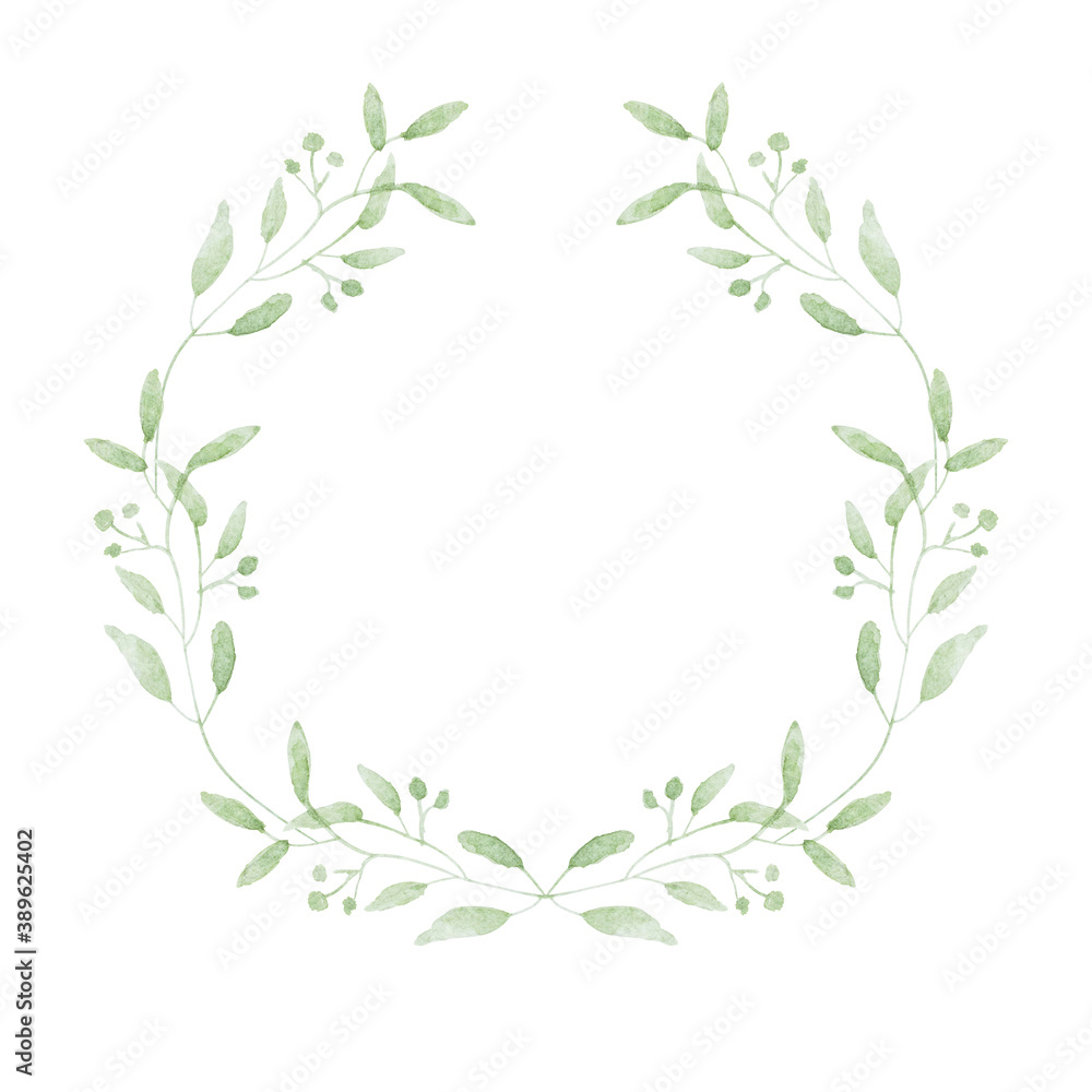 Watercolor wreath Watercolor wreath