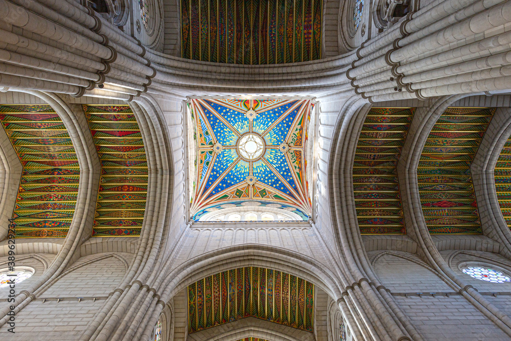 Almudena Cathedral painted ceiling