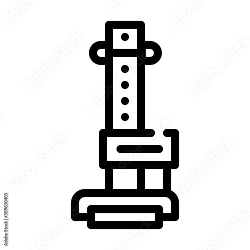 anthropometry tool line icon vector illustration sign