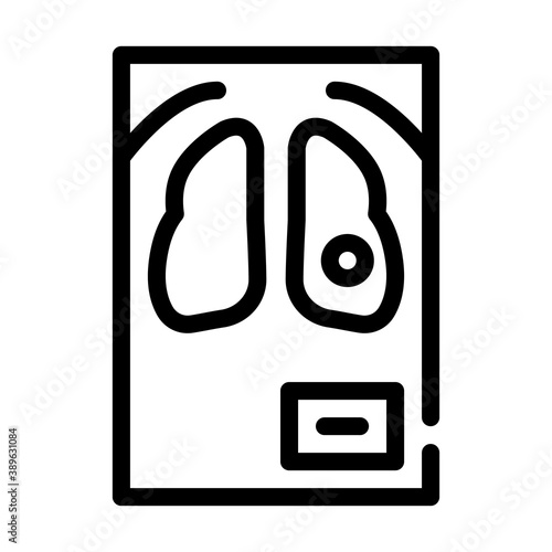 fluorography snapshot line icon vector illustration sign