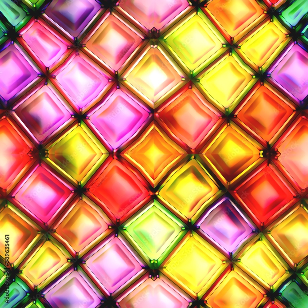 Seamless texture of abstract bright shiny colorful geometric shapes Seamless texture of abstract bright shiny colorful geometric shapes