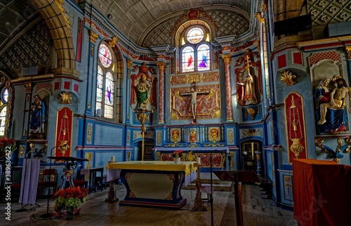 L'église Saint-Sezni, Guissény, Finistère, Bretagne, France