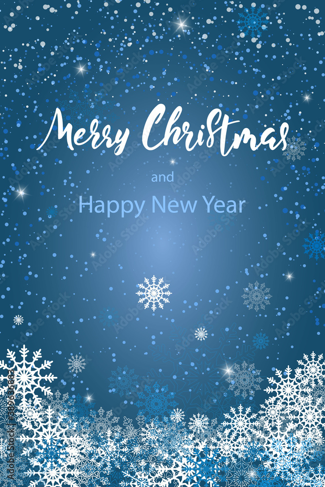 Greeting card with Merry Christmas calligraphy text Greeting card with Merry Christmas calligraphy text
