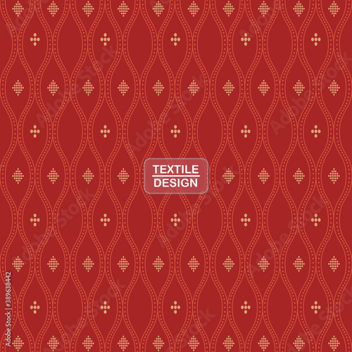 Bild auf Leinwand Seamless geometric background motif ulos batak