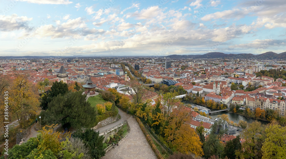 Graz, capital city of Styria in Austria.