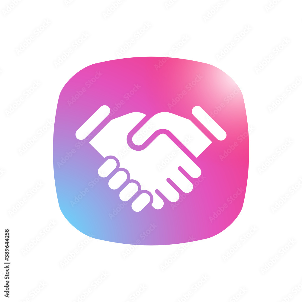 Hand-Shake - Mobile App Icon
