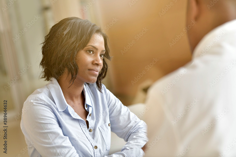 Fototapeta premium Woman at doctor's office for check up