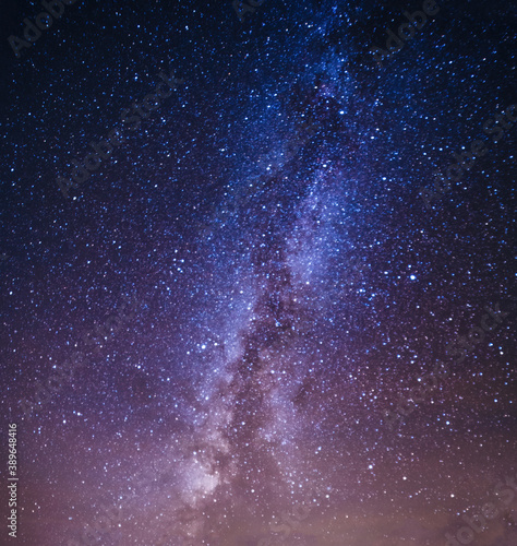 Night sky with Milky Way Galaxy and stars background