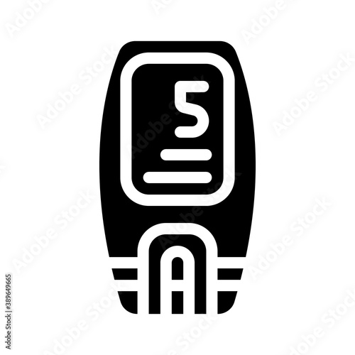 lactate control tool glyph icon vector illustration