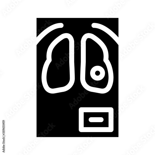 fluorography snapshot glyph icon vector illustration sign