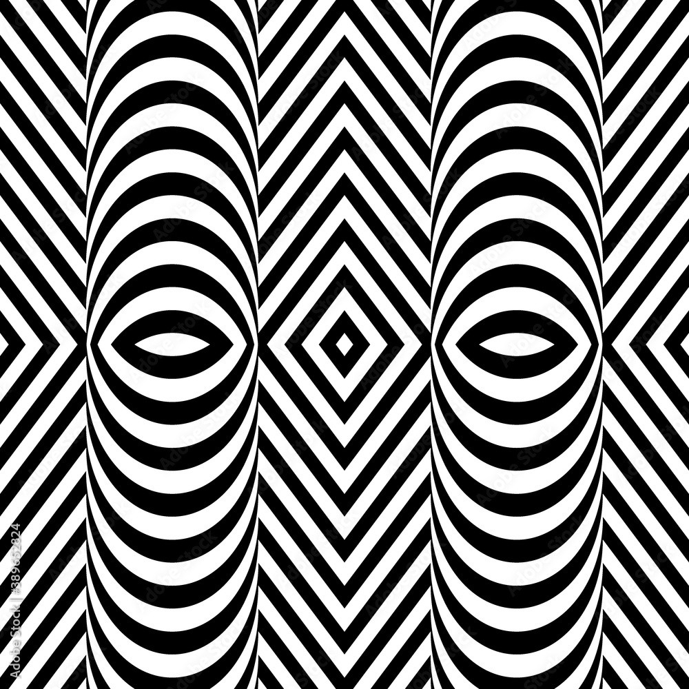 Jagged stripes. Zigzag lines. Seamless surface pattern design with wavy linear ornament. Repeated chevrons wallpaper. Digital paper for page fills, web designing, textile print. Vector illustration. Jagged stripes. Zigzag lines. Seamless surface pattern design with wavy linear ornament. Repeated chevrons wallpaper. Digital paper for page fills, web designing, textile print. Vector illustration.