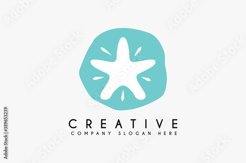 starfish logo design illustration vector
