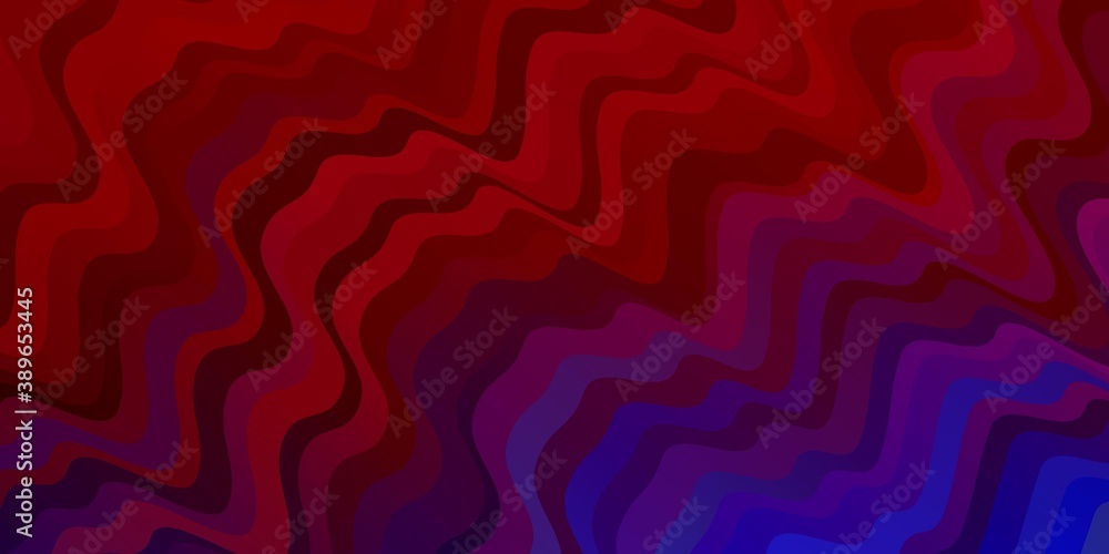 Obraz premium Light Blue, Red vector pattern with wry lines.