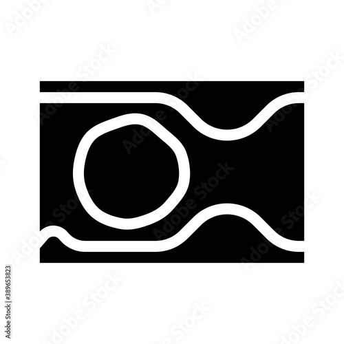 thrombus health problem glyph icon vector illustration