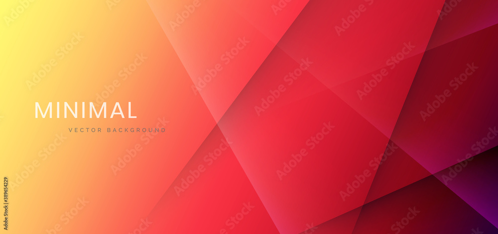 Abstract yellow red pink gradient background with stripe lines diagonal.