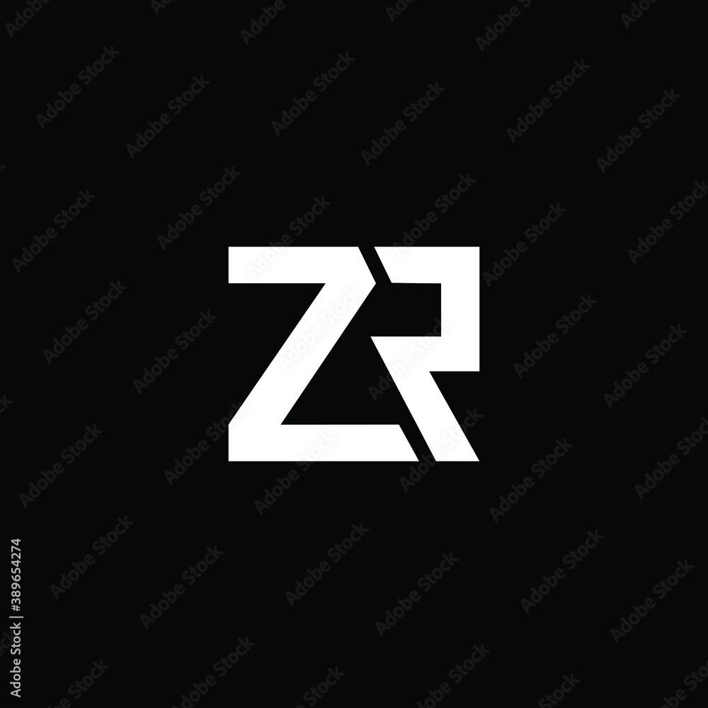 Creative Professional Trendy and Minimal Letter ZR Logo Design in Black and White Color, Initial Based Alphabet Icon Logo in Editable Vector Format Creative Professional Trendy and Minimal Letter ZR Logo Design in Black and White Color, Initial Based Alphabet Icon Logo in Editable Vector Format
