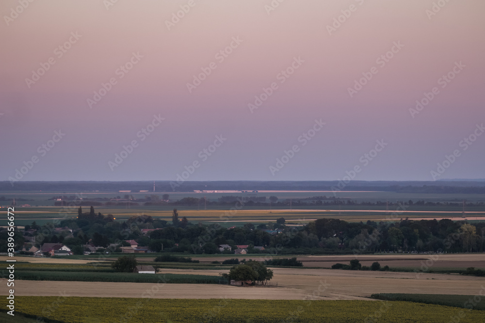 view of the village