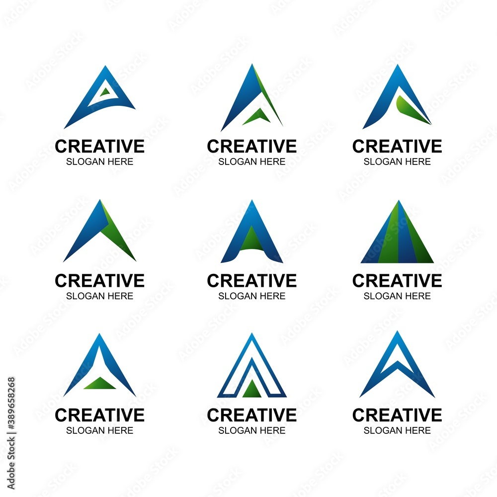 letter A logo modern letter A logo modern