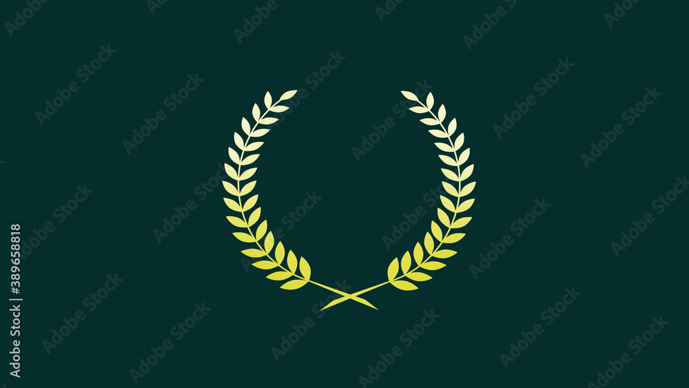 New gradient wheat logo icon on cyan dark background New gradient wheat logo icon on cyan dark background