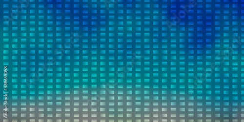 Light Blue, Yellow vector pattern in square style.