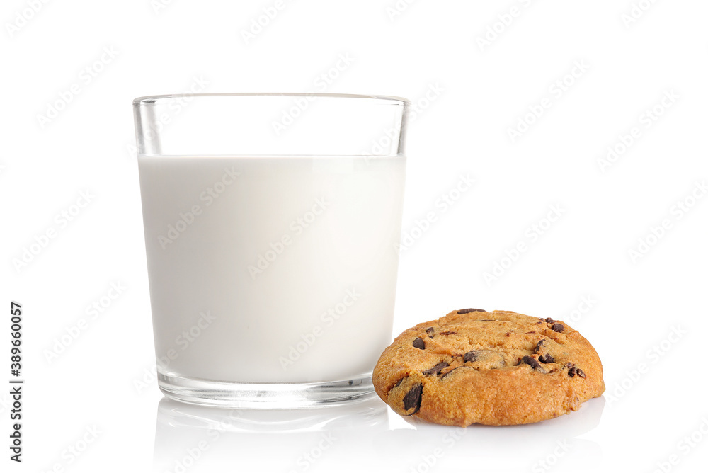 Milk and sweet cookies for snack Milk and sweet cookies for snack