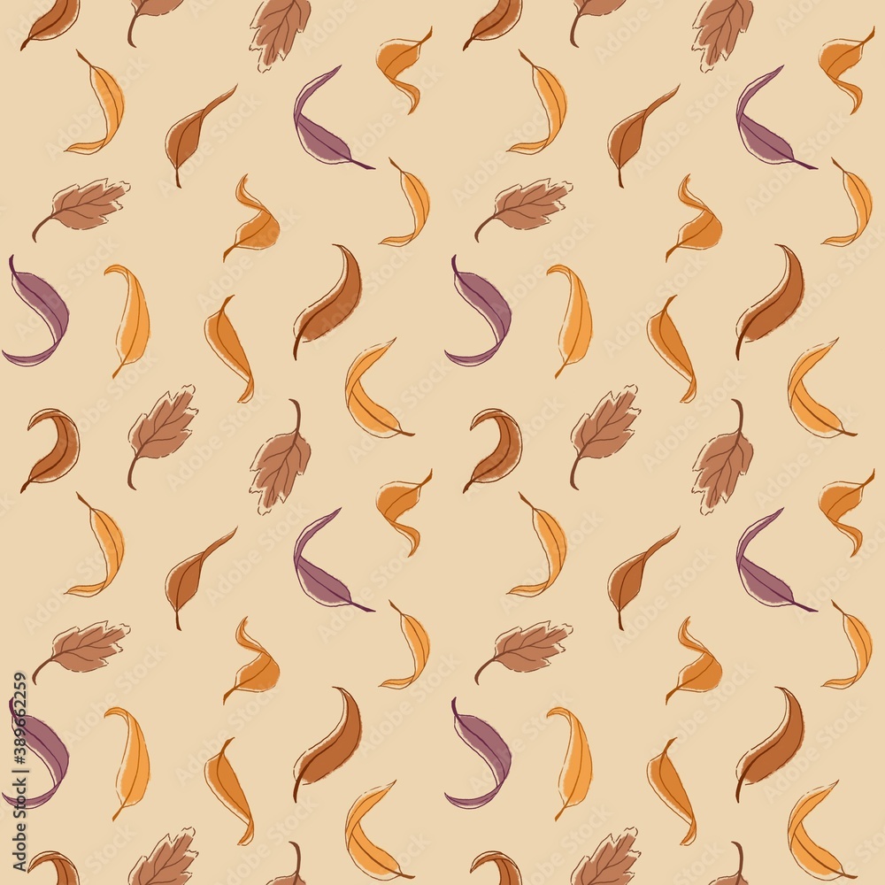 Leaves seamless pattern Leaves seamless pattern